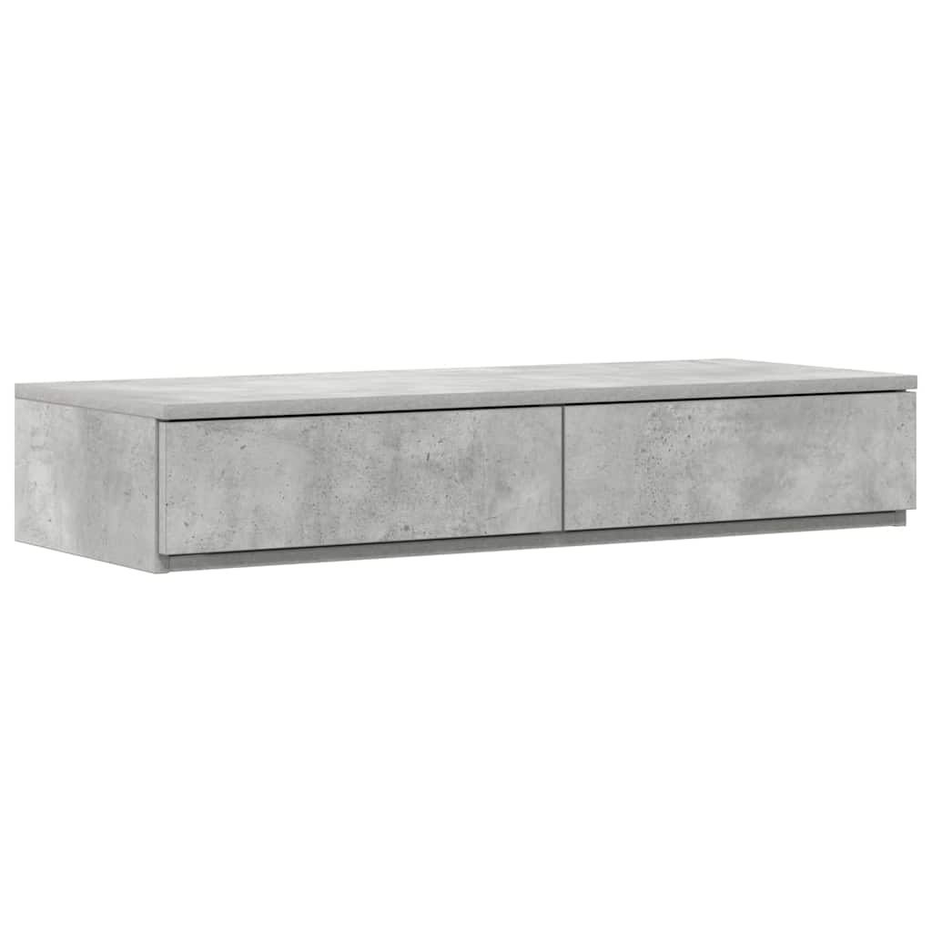 Ladice za krevet s ladicama Betonski sivi 75 x 36,5 x 16,5 cm