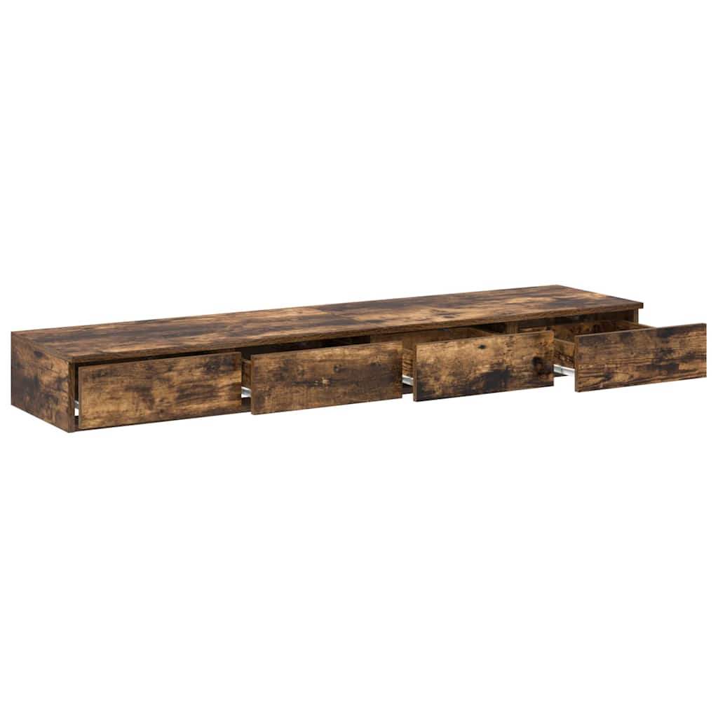 Ladice za krevet s ladicama Dimljeni hrast 160 x 36,5 x 16,5 cm