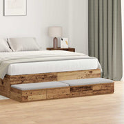 Ladice za krevet s ladicama Staro drvo 160 x 36,5 x 16,5 cm