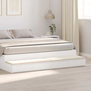 Ladice za krevet Bijelo 180 x 36,5 x 16,5 cm Konstruirano drvo