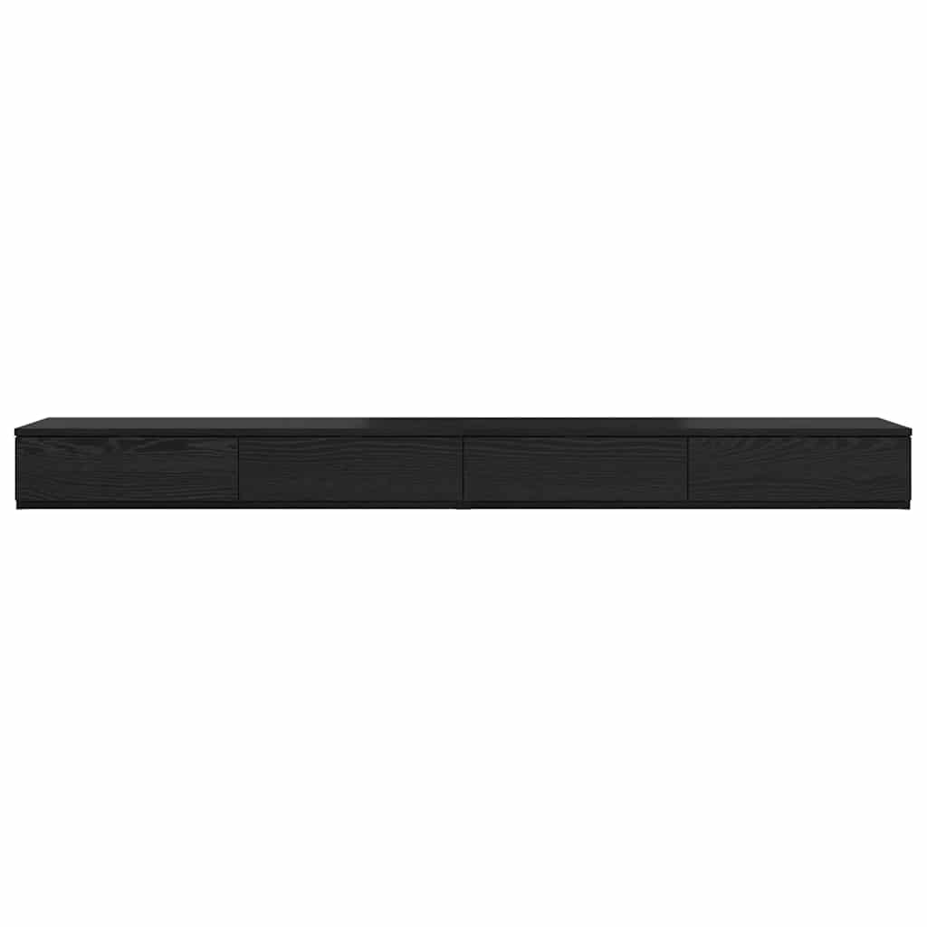 Ladice za krevet s ladicama Crni hrast 180 x 36,5 x 16,5 cm