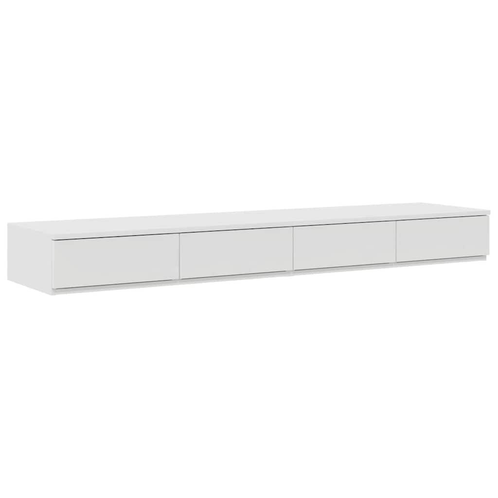 Ladice za krevet Bijelo 135 x 36,5 x 16,5 cm Konstruirano drvo