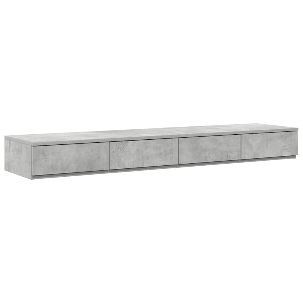 Ladice za krevet s ladicama Betonski sivi 135 x 36,5 x 16,5 cm