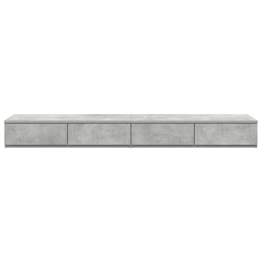 Ladice za krevet s ladicama Betonski sivi 135 x 36,5 x 16,5 cm