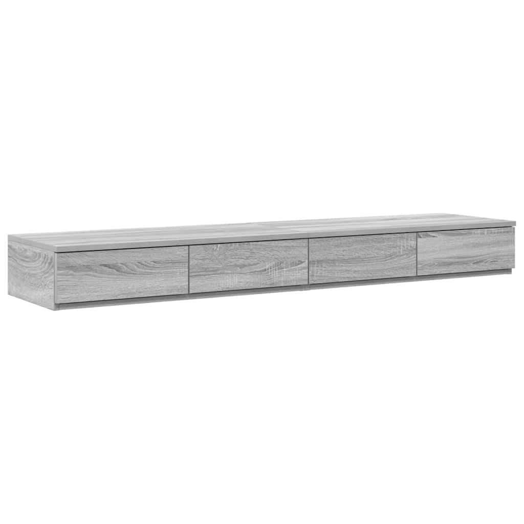 Ladice za krevet s ladicama Siva Sonoma 135 x 36,5 x 16,5 cm