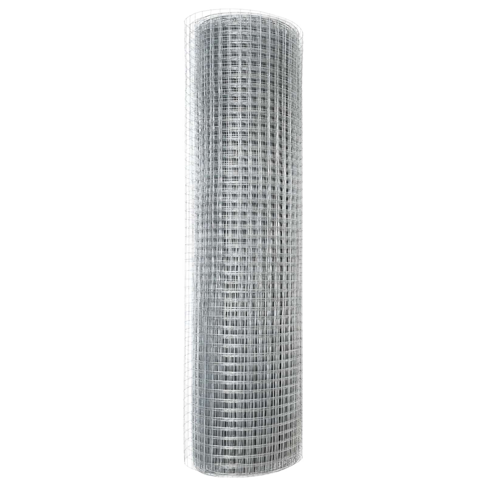 Zavarena žičana ograda 1000 x 60 cm Srebrno