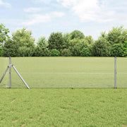 Zavarena žičana ograda 2500 x 80 cm Srebrno