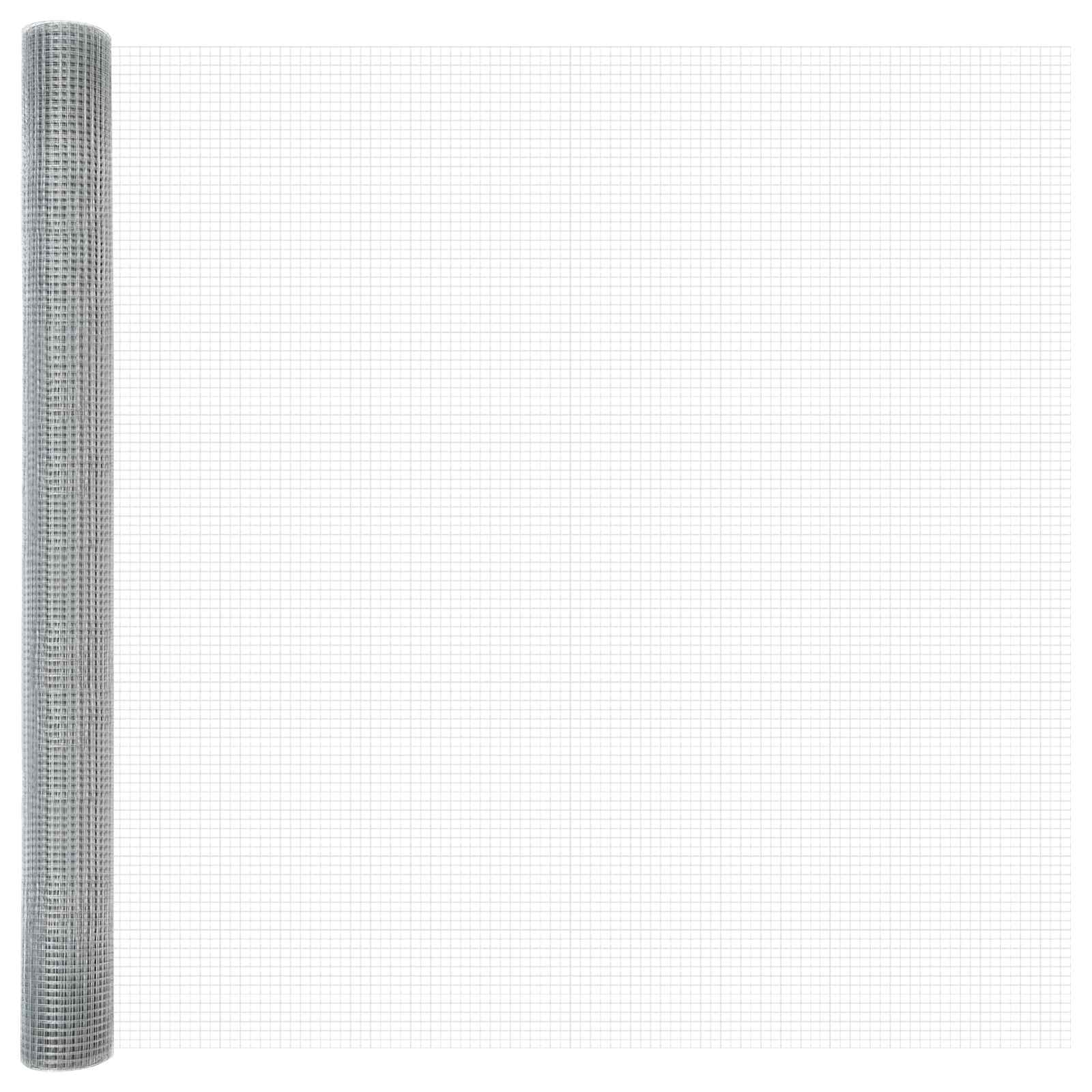 Zavarena žičana ograda Srebrno 1.6 x 25 m
