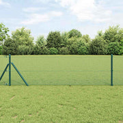 Zavarena žičana ograda 2500 x 140 cm Zelena
