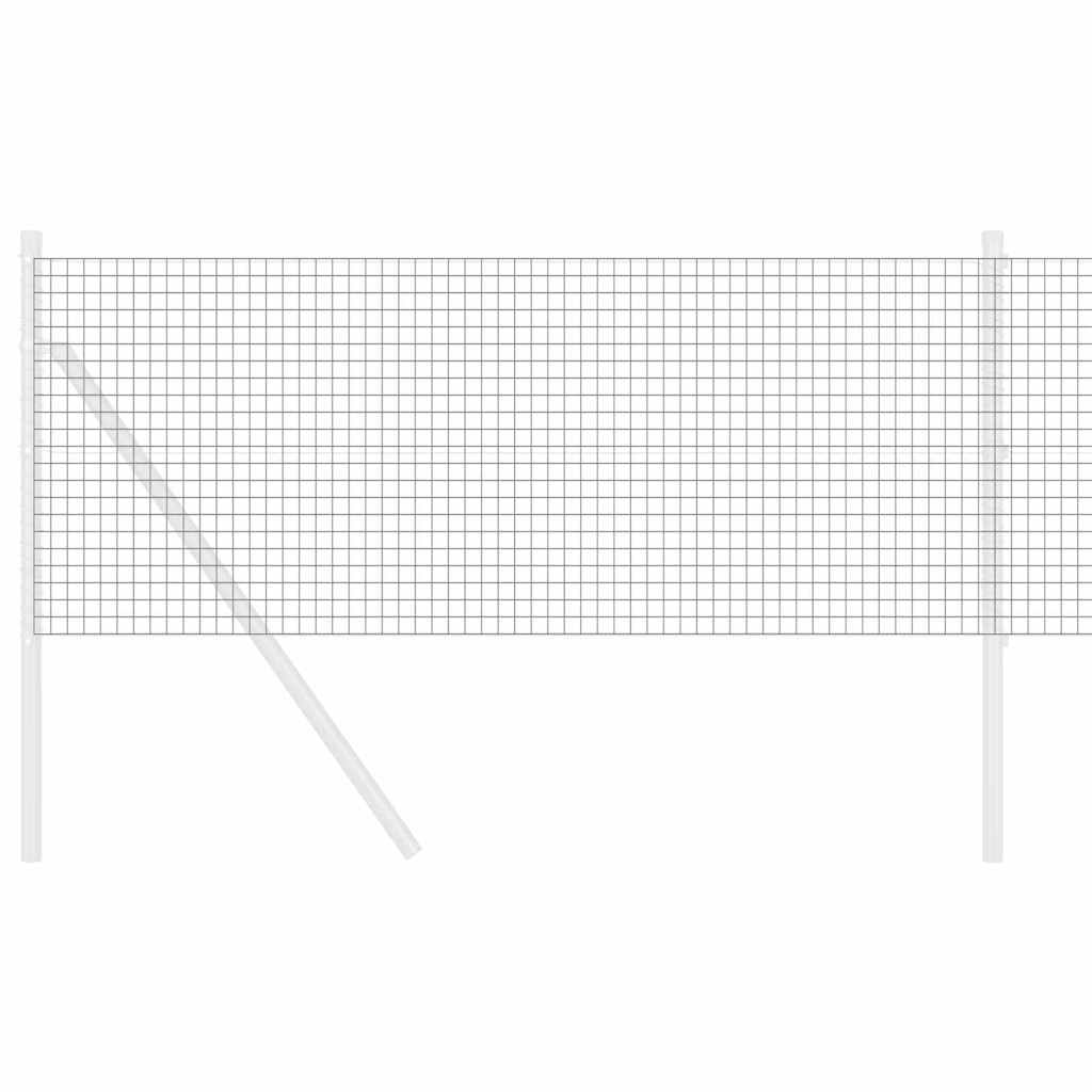 Zavarena žičana ograda 5000 x 50 cm Siva