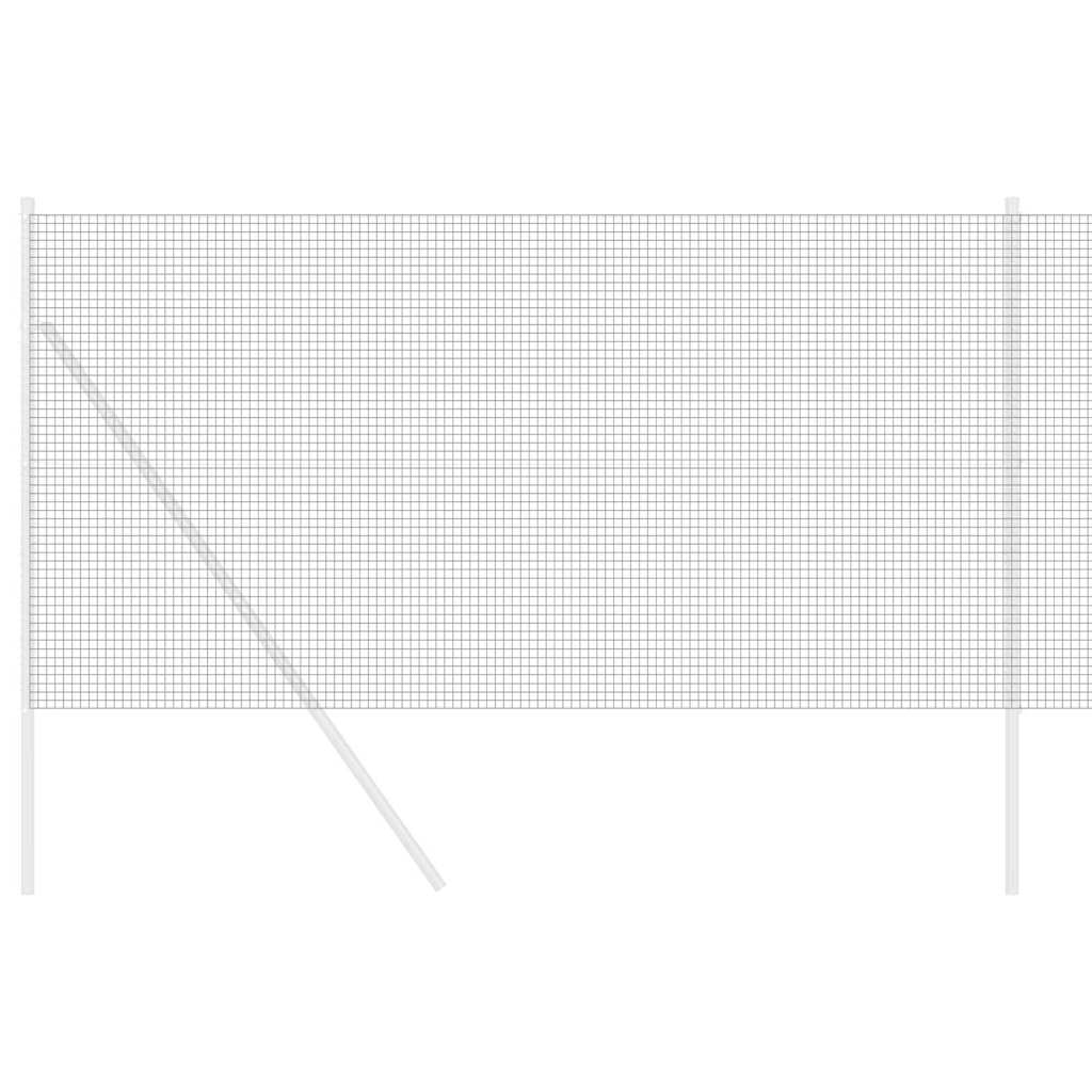 Zavarena žičana ograda 5000 x 140 cm Siva