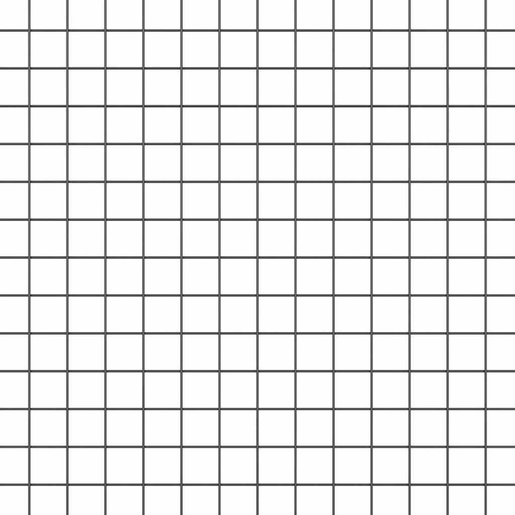 Zavarena žičana ograda 10000 x 50 cm Siva