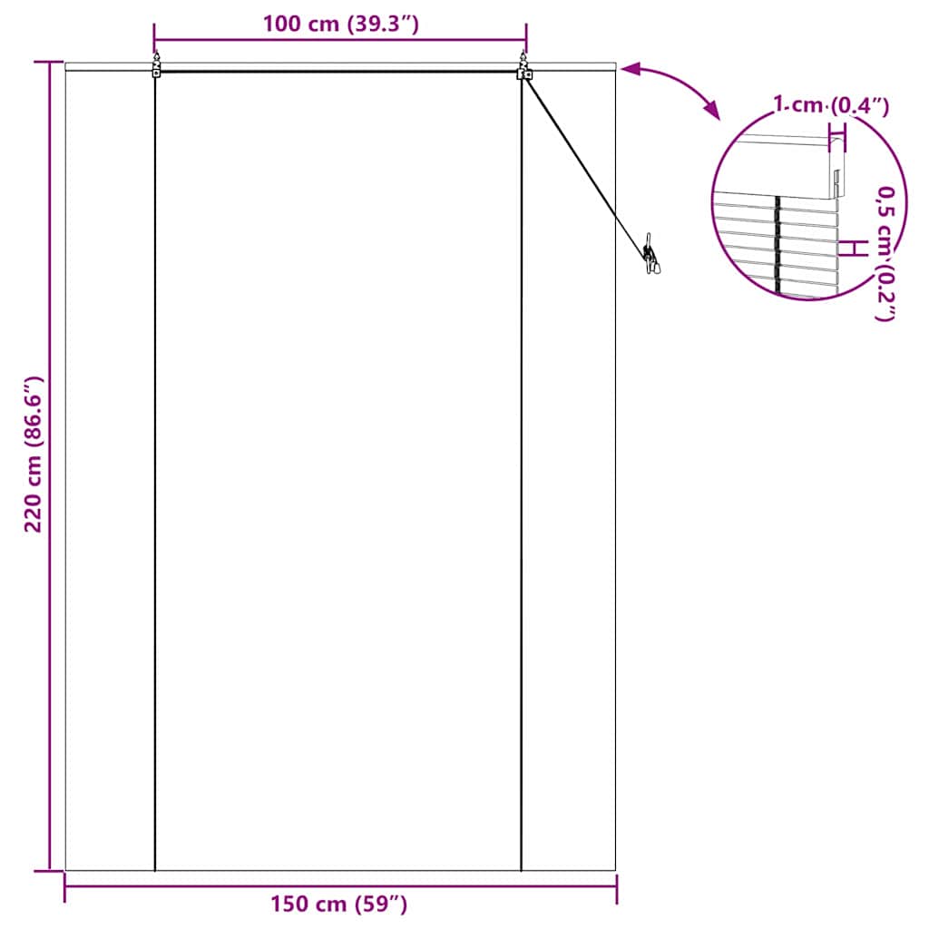 Bambus rolete Priroda 150 x 220 cm Bambus