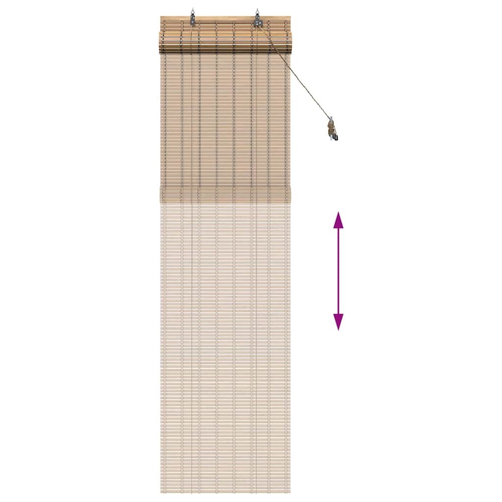 Rolo zavjesa sa zavjesama Priroda 60 x 220 cm bambus