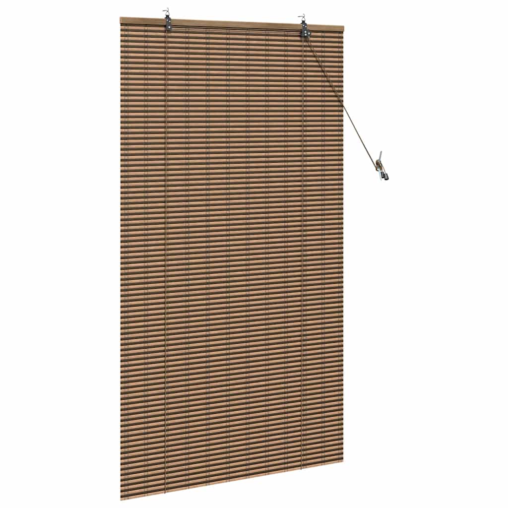 Rolo zavjesa sa zavjesama Smeđa 80 x 160 cm bambus