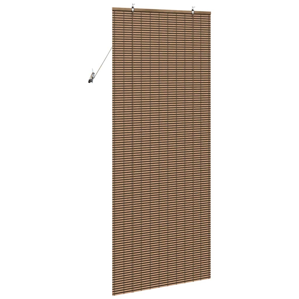 Rolo zavjesa sa zavjesama Smeđa 80 x 220 cm bambus