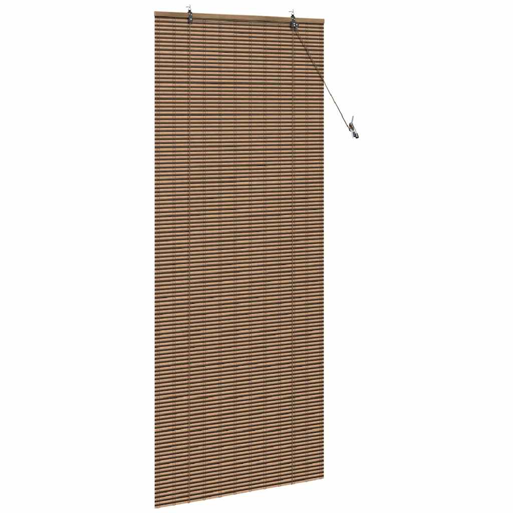 Rolo zavjesa sa zavjesama Smeđa 90 x 220 cm bambus