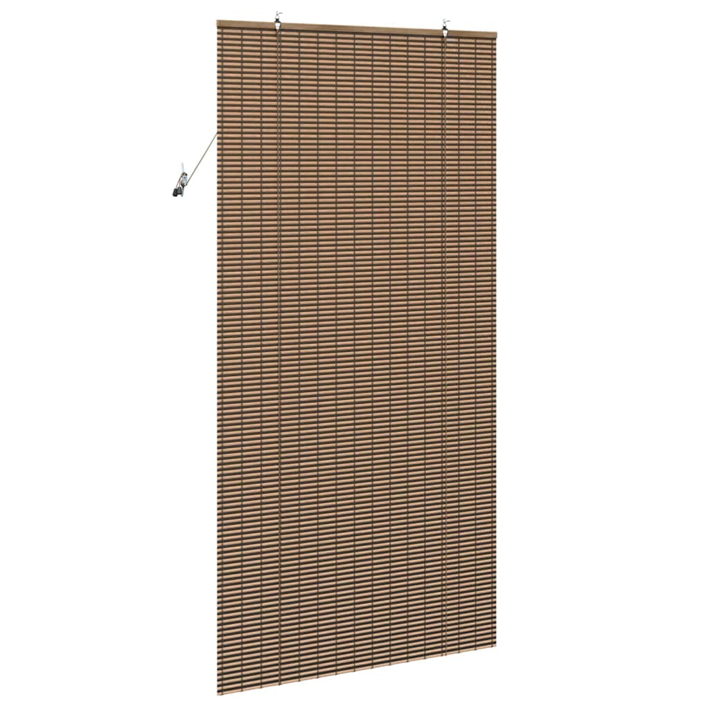 Rolo zavjesa sa zavjesama Smeđa 100 x 220 cm bambus