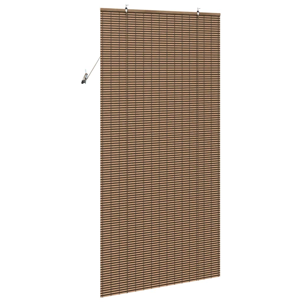 Rolo zavjesa sa zavjesama Smeđa 100 x 220 cm bambus