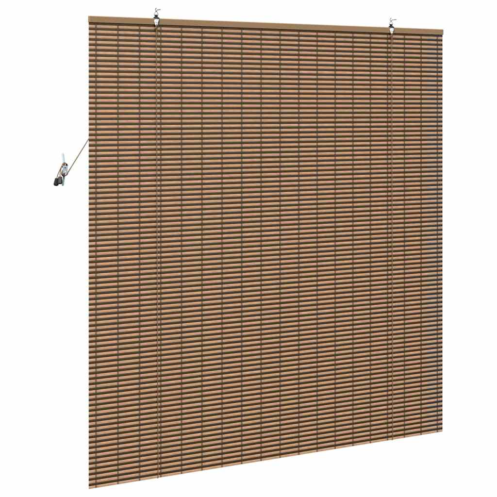 Rolo zavjesa sa zavjesama Smeđa 150 x 160 cm bambus