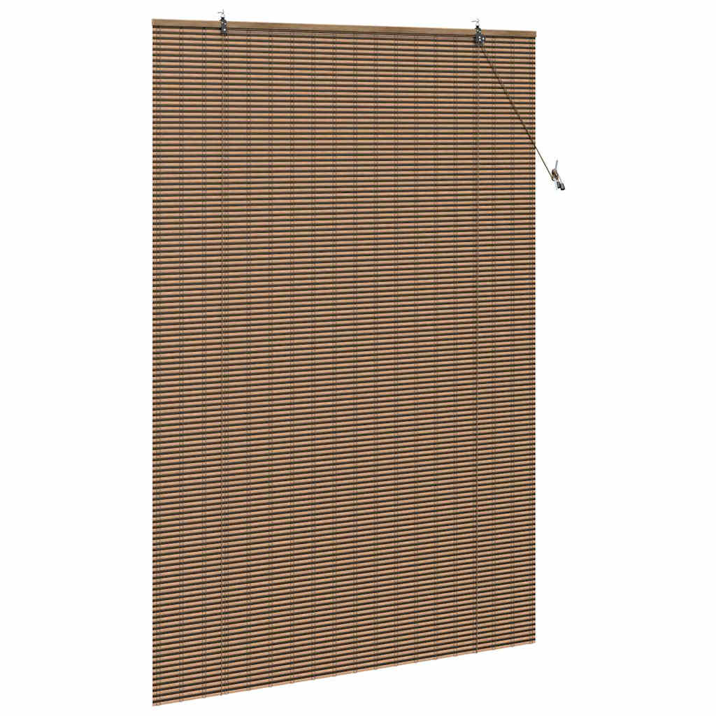 Rolo zavjesa sa zavjesama Smeđa 150 x 220 cm bambus