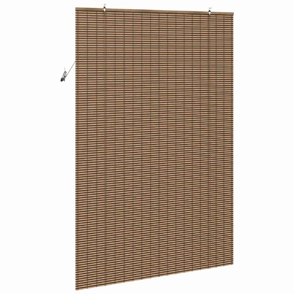 Rolo zavjesa sa zavjesama Smeđa 150 x 220 cm bambus