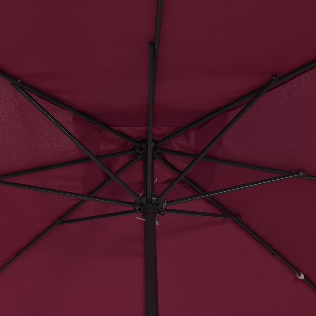 Vrtni suncobran Bordeaux Crvena 295 x 295 x 245 cm