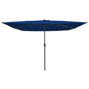 Vrtni suncobran S LED lampica Azurnoplava 295 x 295 x 245 cm