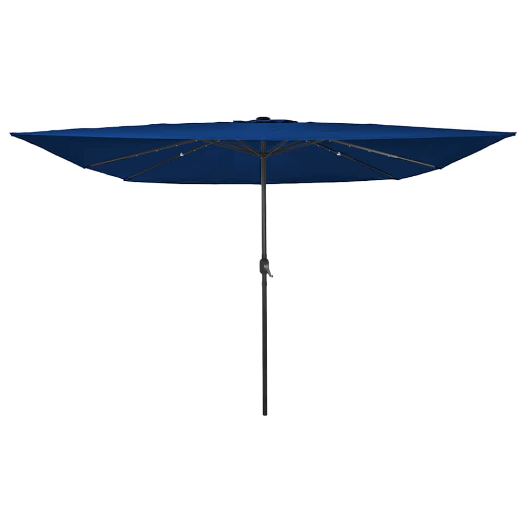 Vrtni suncobran S LED lampica Azurnoplava 295 x 295 x 245 cm