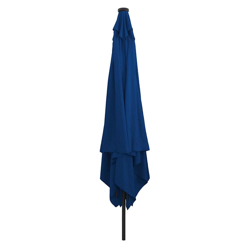 Vrtni suncobran S LED lampica Azurnoplava 295 x 295 x 245 cm