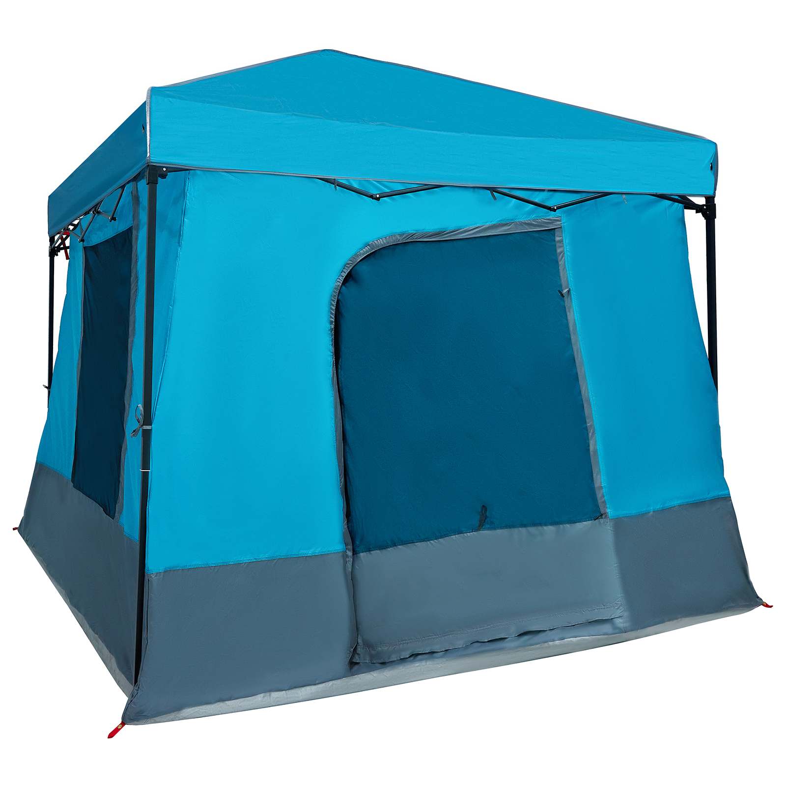 Set Kamp Šatora s krovom s pohranom 2 pcs Plava Tafta i Tkanina