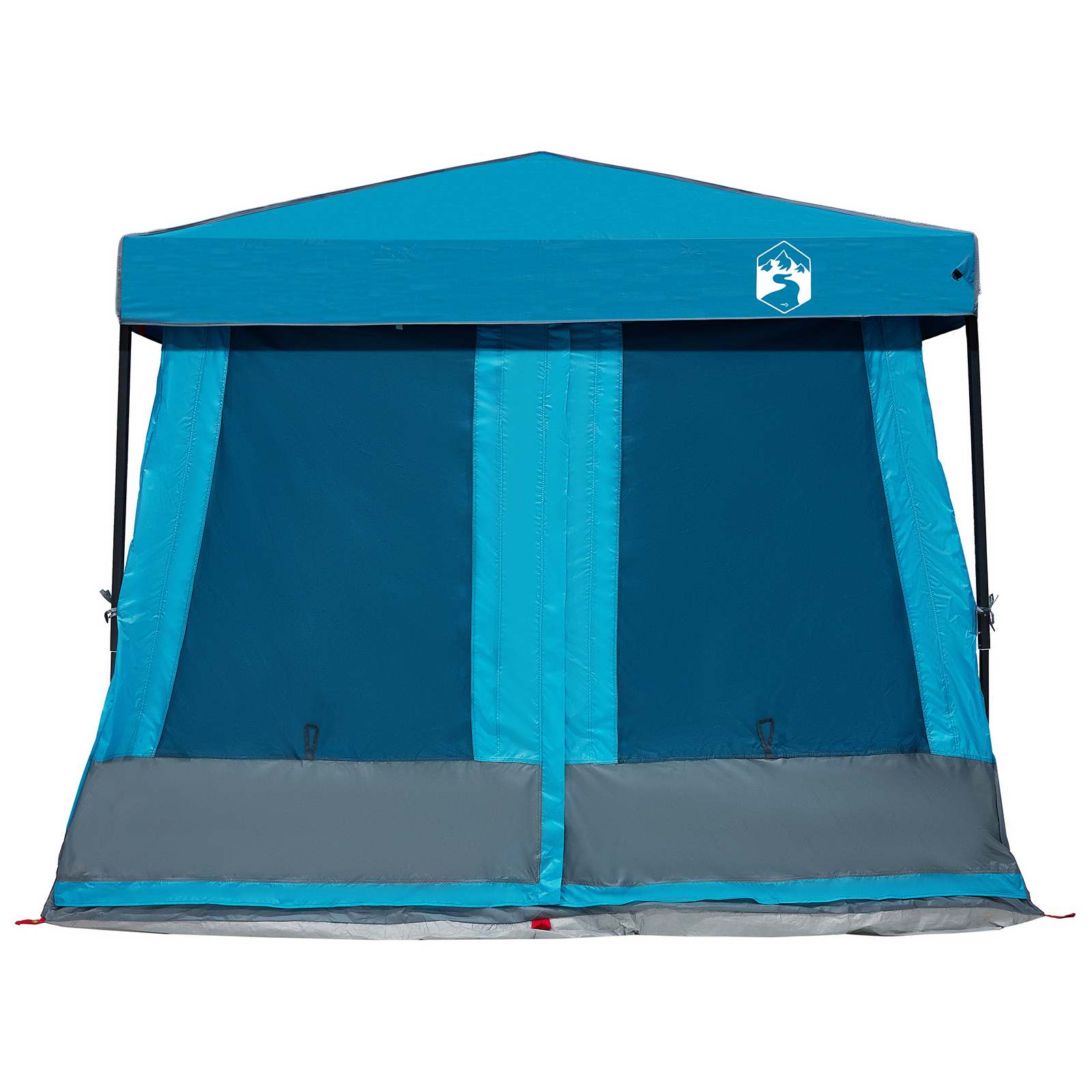 Set Kamp Šatora s krovom s pohranom 2 pcs Plava Tafta i Tkanina