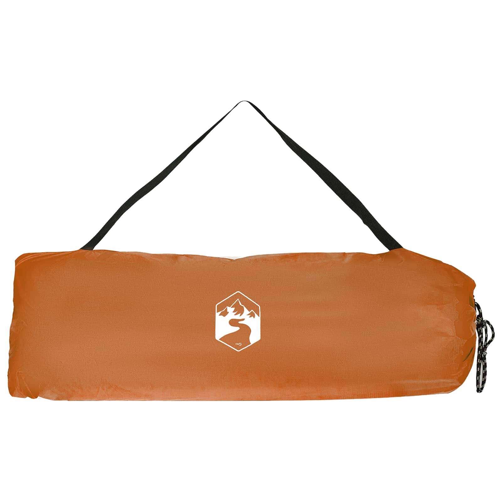 Set Kamp Šatora s krovom 2 pcs Narančasta Tafta i Tkanina