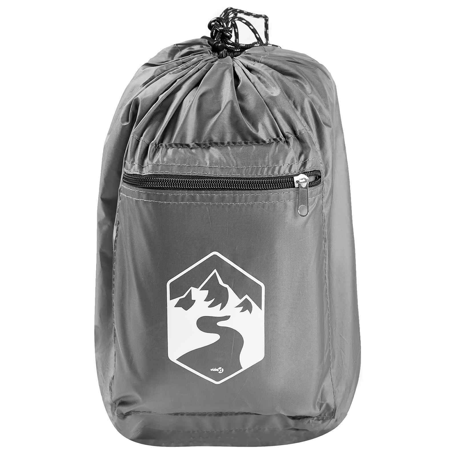 Set Kamp Šatora 2 pcs Siva i narančasta Tafta i Tkanina