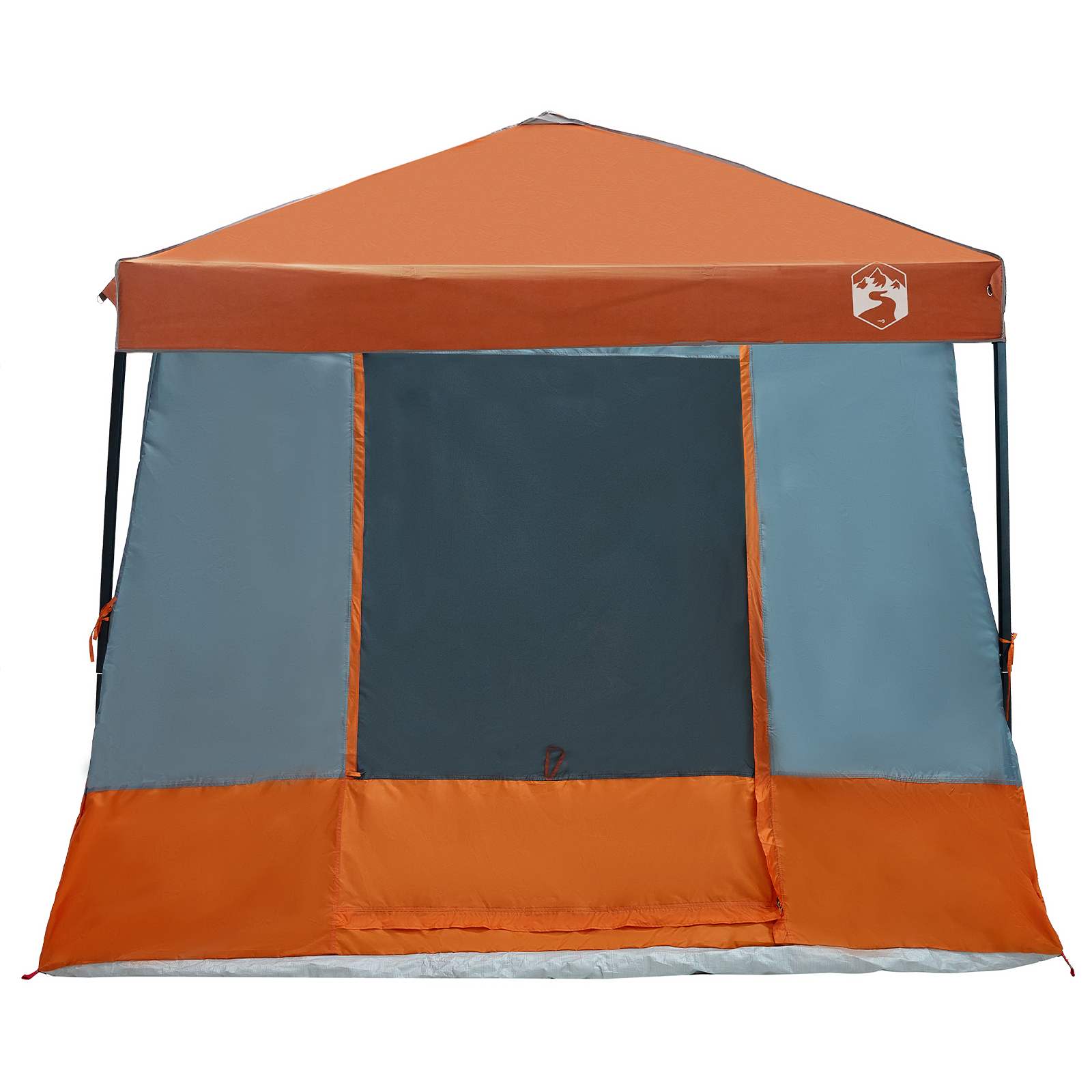 Set Kamp Šatora 2 pcs Siva i narančasta Tafta i Tkanina