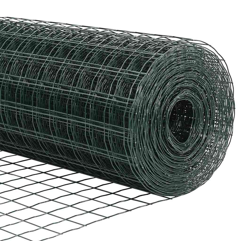 Euro ograda Zelena 1,6 x 10 m Željezo prekriveno PVC-om
