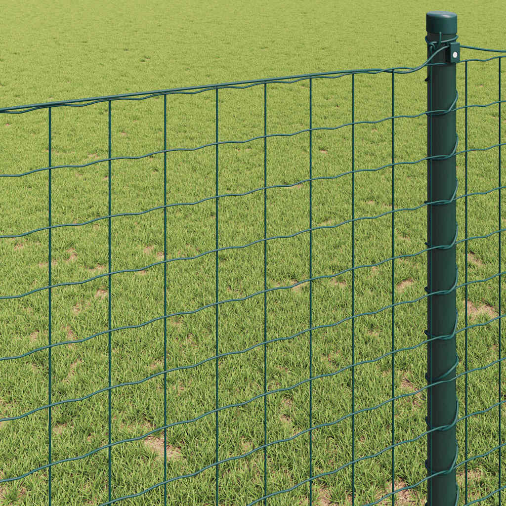 Euro ograda Zelena 1,6 x 10 m Željezo prekriveno PVC-om