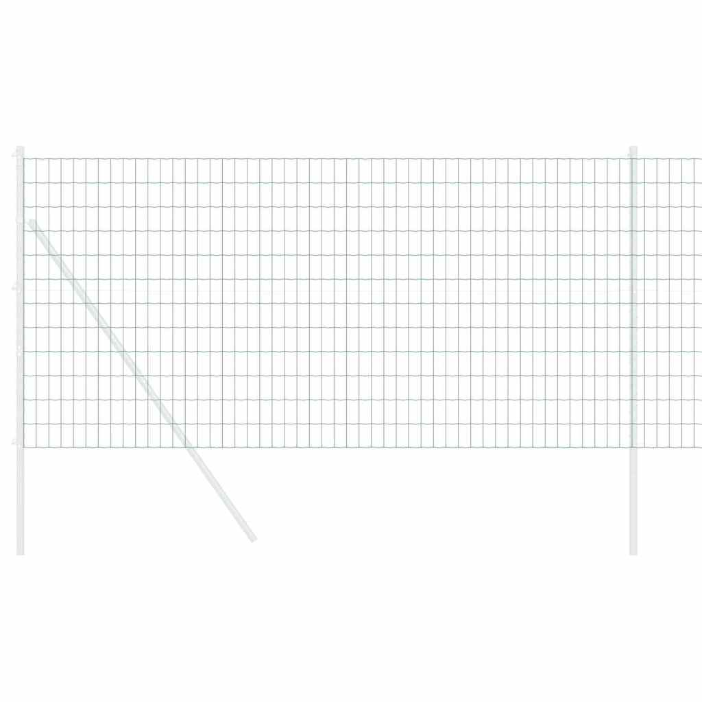 Euro ograda 1,4 x 10 m Željezo prekriveno PVC-om Zelena