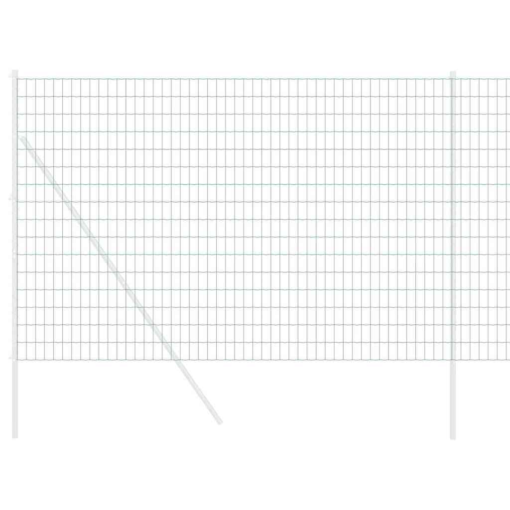 Euro ograda 1,5 x 10 m Željezo prekriveno PVC-om Zelena