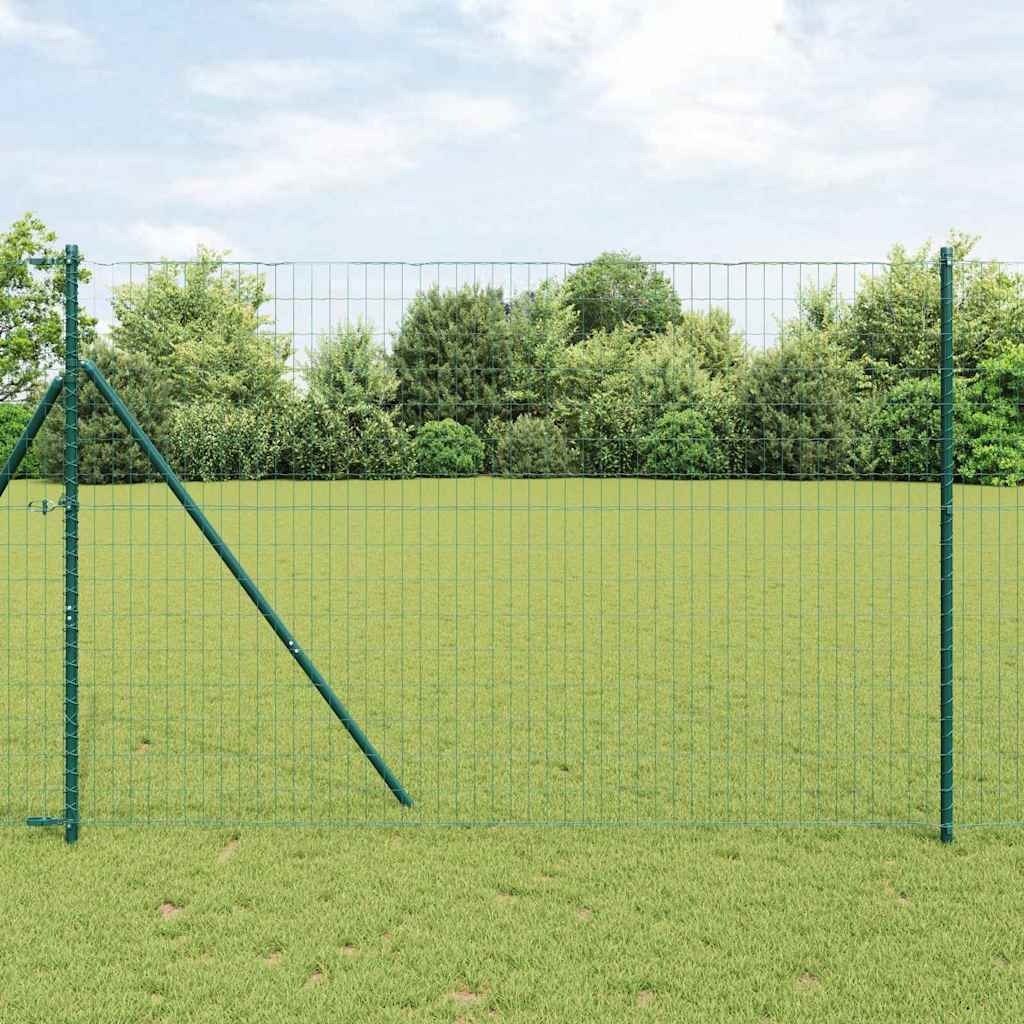 Euro ograda Zelena 1,6 x 10 m Željezo prekriveno PVC-om