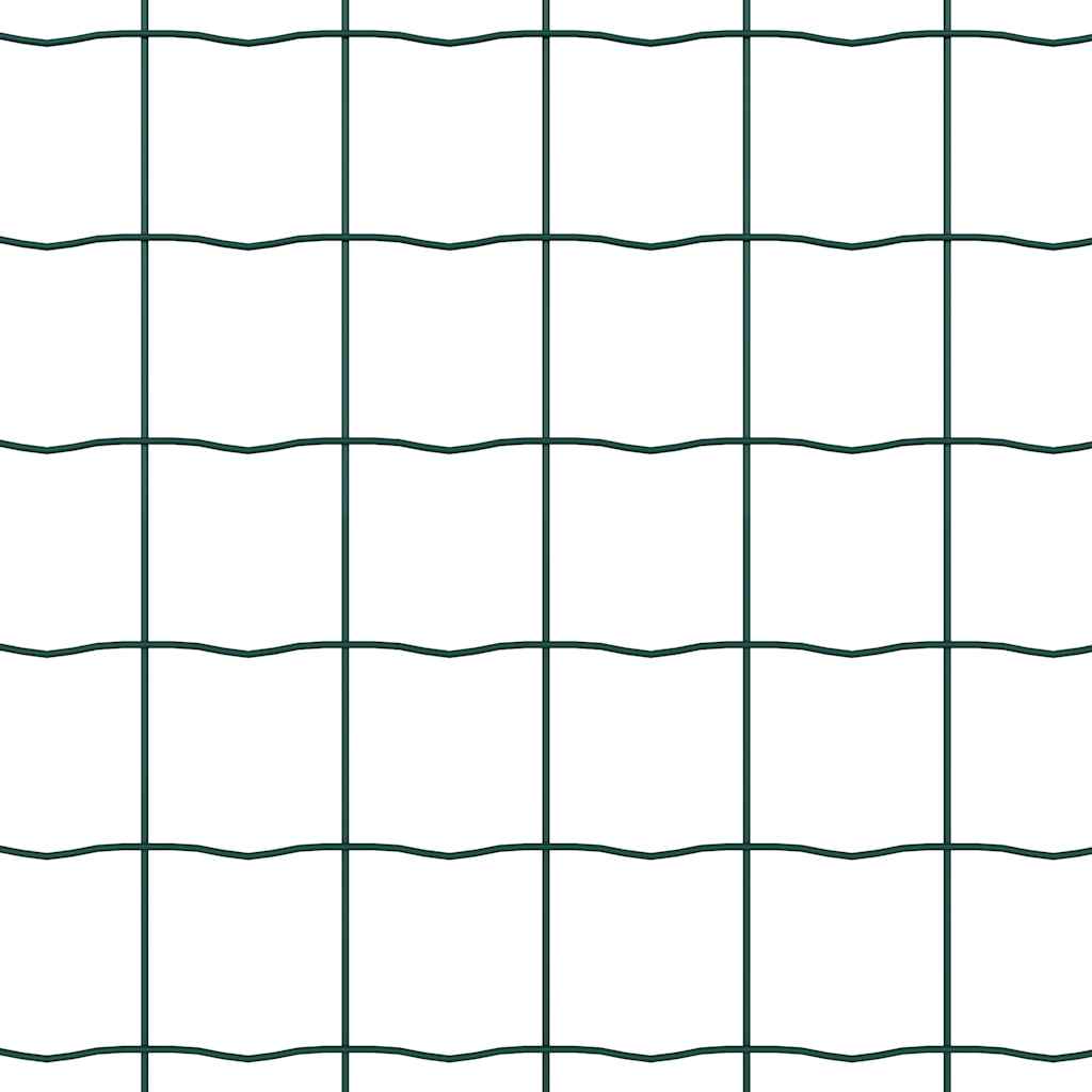 Euro ograda Zelena 1 x 25 m Željezo prekriveno PVC-om