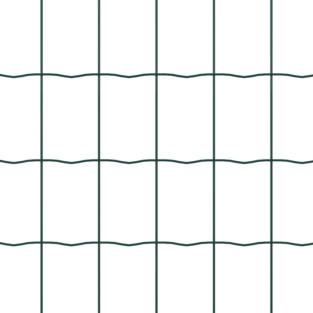 Euro ograda 0,4 x 25 m Željezo prekriveno PVC-om Zelena