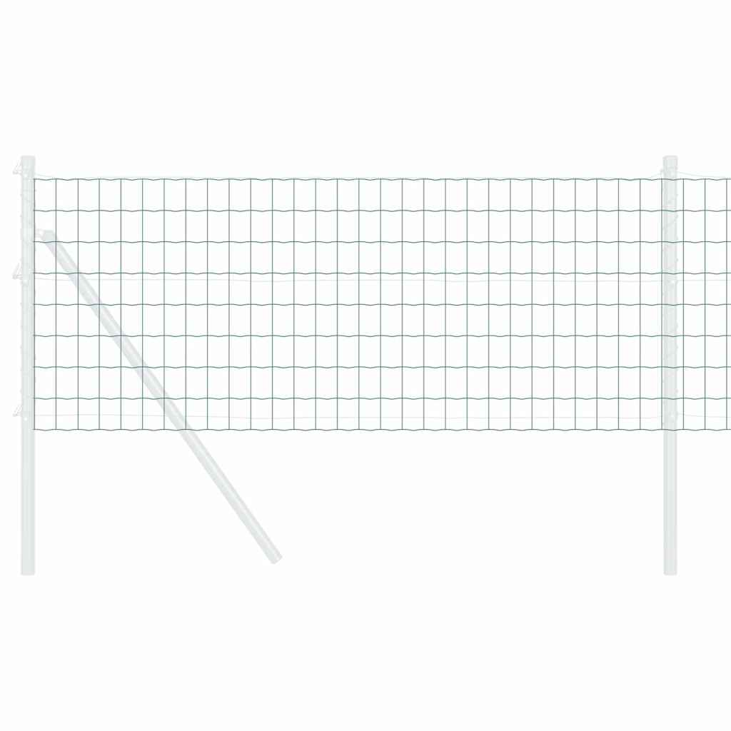 Euro ograda 0,4 x 25 m Željezo prekriveno PVC-om Zelena