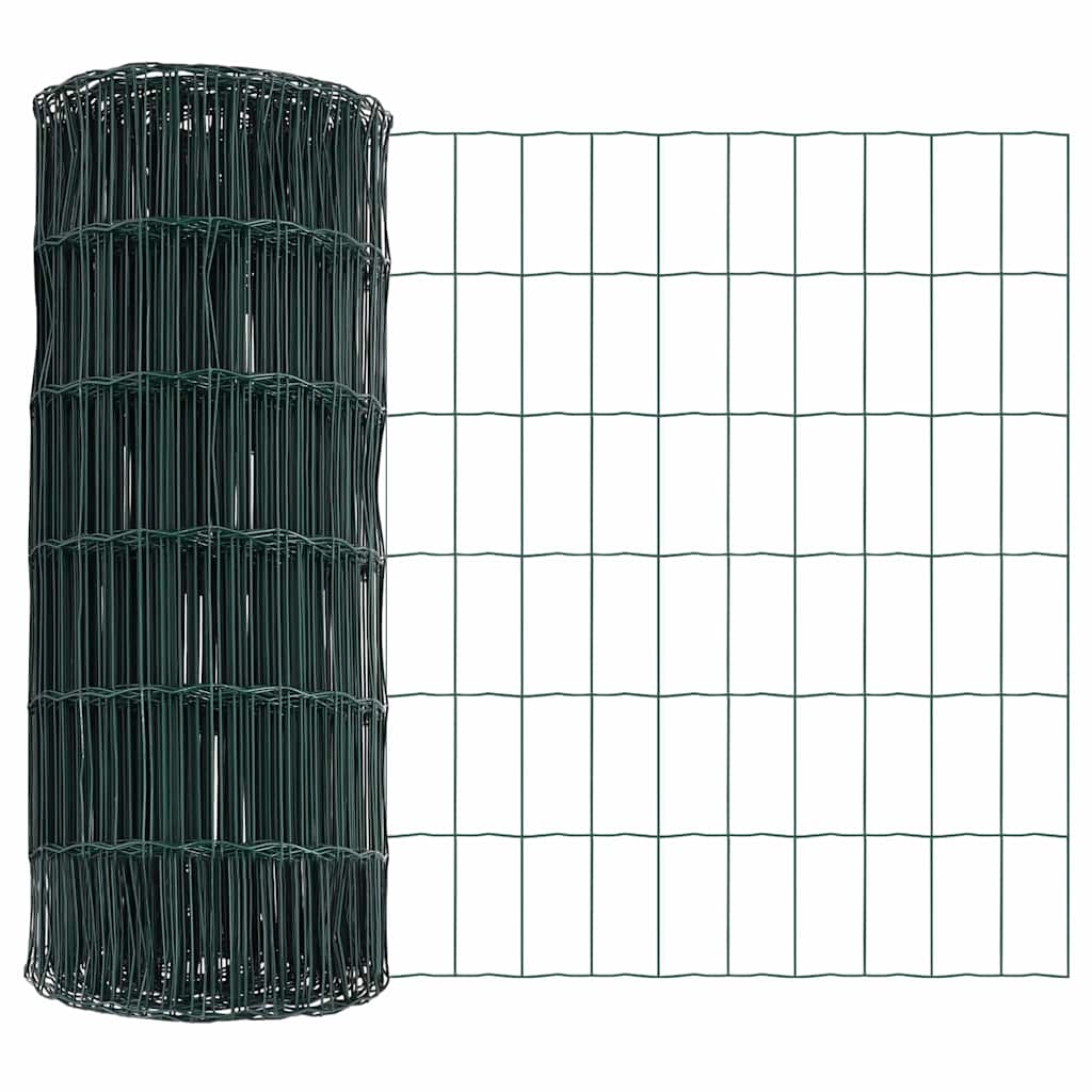 Euro ograda Zelena 0,8 x 25 m Željezo prekriveno PVC-om