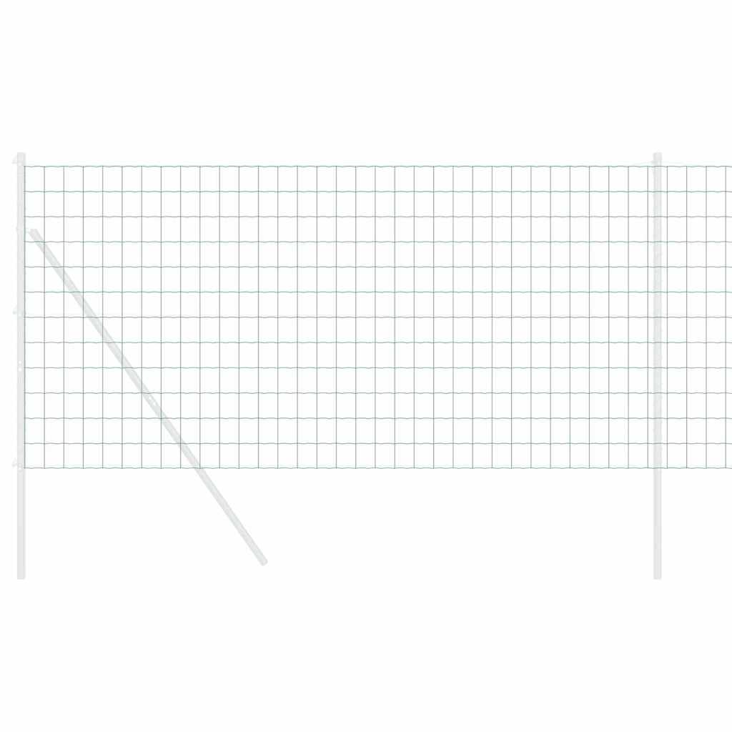 Euro ograda 1 x 25 m Željezo prekriveno PVC-om Zelena