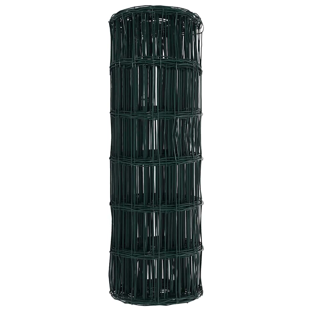 Euro ograda 0,4 x 25 m Željezo prekriveno PVC-om Zelena