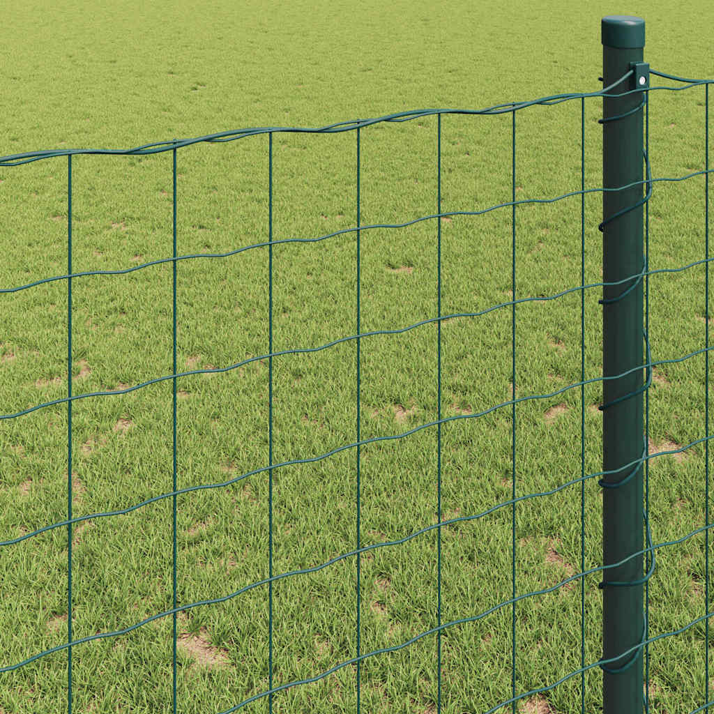 Euro ograda Zelena 0,6 x 10 m Željezo prekriveno PVC-om