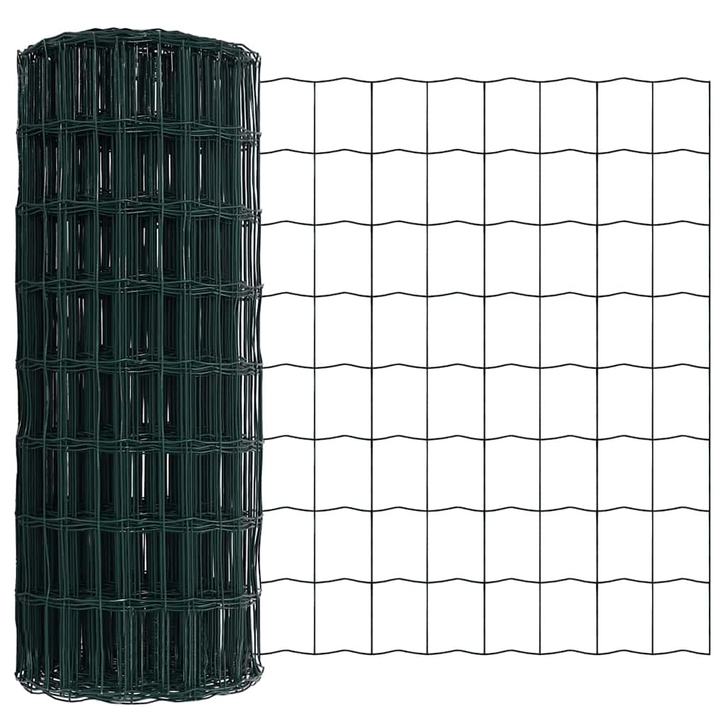 Euro ograda Zelena 0,6 x 10 m Željezo prekriveno PVC-om