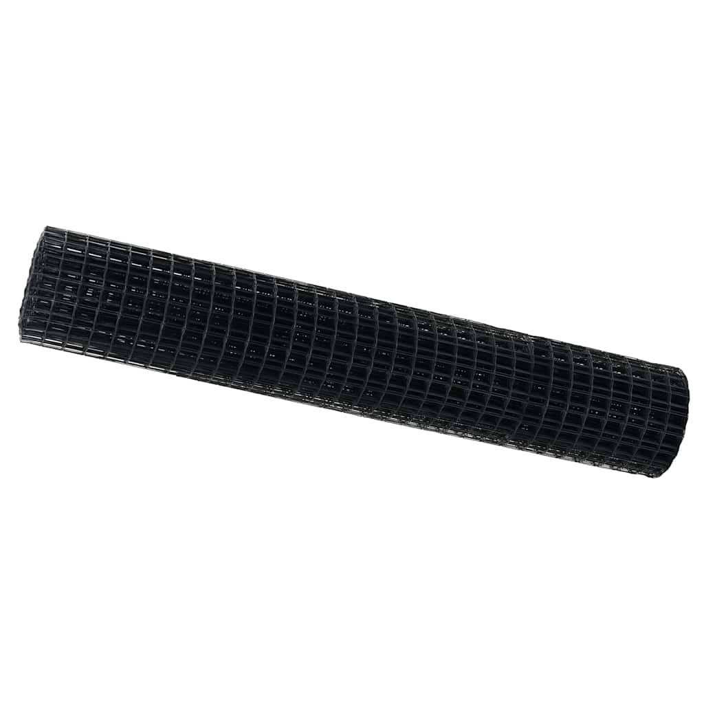 Euro ograda Siva 1,6 x 10 m Željezo prekriveno PVC-om