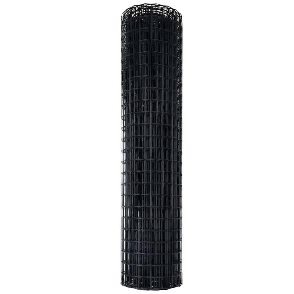 Euro ograda Siva 1 x 10 m Željezo prekriveno PVC-om